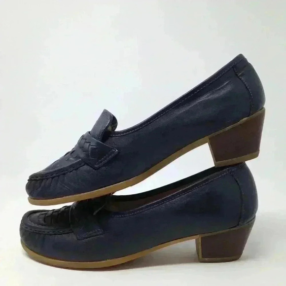 Dexter Plus Women 7.5 Blue Contoured Comfort Shoes - Picture 5 of 8